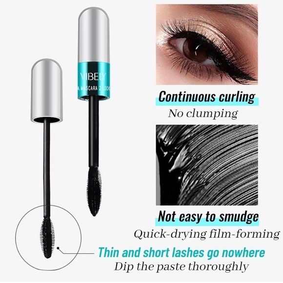New Lash Cosmetics Vibely 4D Mascara w/ Dual Brushes For Long, Voluminous Lashes - Picture 9 of 15